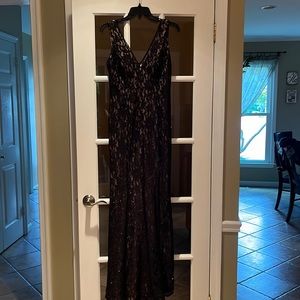 Black mermaid, long gown with the sparkles.